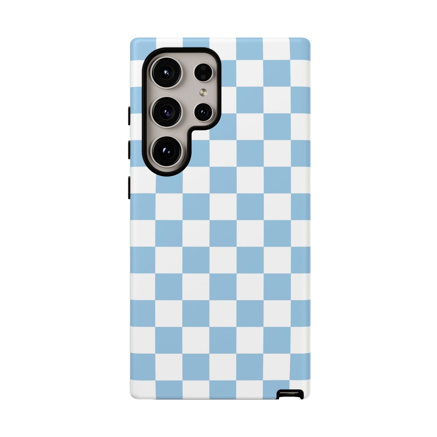 Blue Checkered Phone Case, Tough Phone Cover, Stylish Mobile Protector, Unique Gift for Him/Her, Trendy Accessories for Holidays