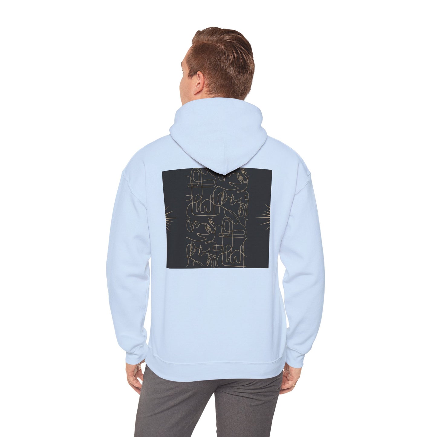 Lotus Design Hooded Sweatshirt, Unisex Hoodie, Cozy Fashion, Yoga Gift, Spiritual Apparel, Meditation Wear, Gift for Him, Gift for Her, Fall Crewneck, Autumn Vibes