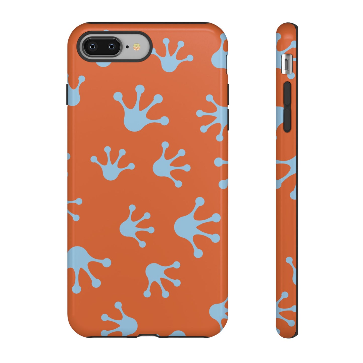 Frog Print Phone Case - Tough Cases, Orange Frog Design, Unique Gift, Fun Accessories, Vibrant Phone Cases, Cool Cases