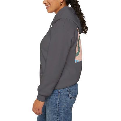 Vibrant Unisex Hoodie with Zen Frog and Snake Design, Cool Gift for Nature Lovers, Casual Wear for All Occasions, Gift for Her, Cool Hoodies