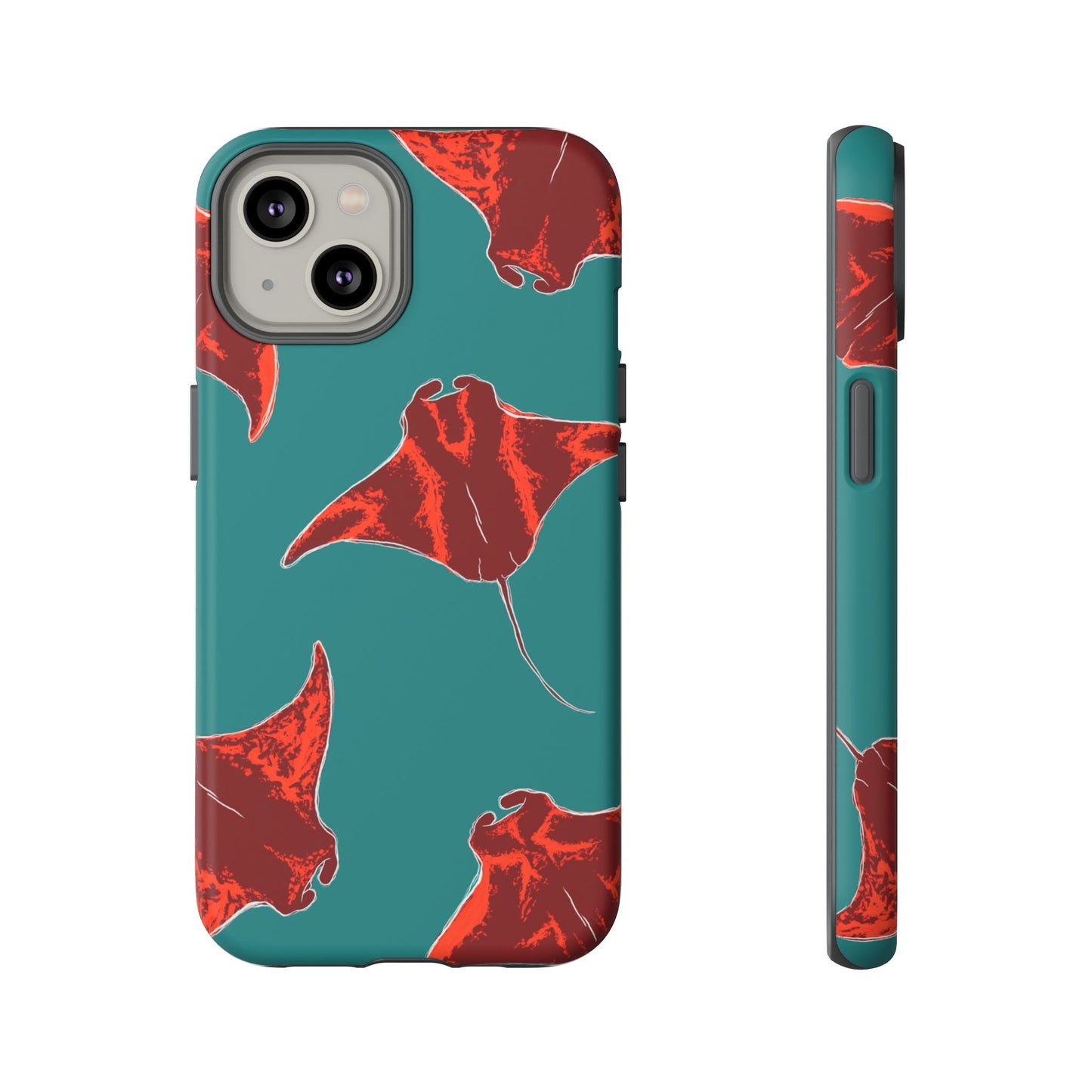 Manta Ray Phone Case, Tropical Phone Cover, Ocean Vibe Accessories, Summer Gift Idea, Marine Animal Merchandise