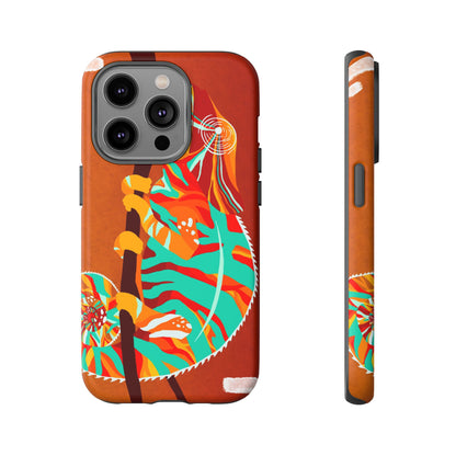 Chameleon Phone Case - Vibrant Artistic Design, Tough Cases for Animal Lovers, Unique Gift, Eco-Friendly Protection