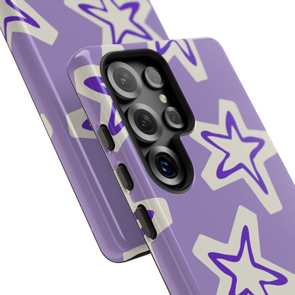 Starry Pattern Phone Case, Cute Star Design, Tough Phone Cover, Gifts for Her, Stylish Phone Accessory