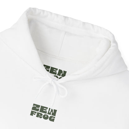 Zen Frog Unisex Hoodie | Relaxed Fashion, Cozy Sweatshirt, Unique Gift, Chill Vibes, Spring and Summer Style
