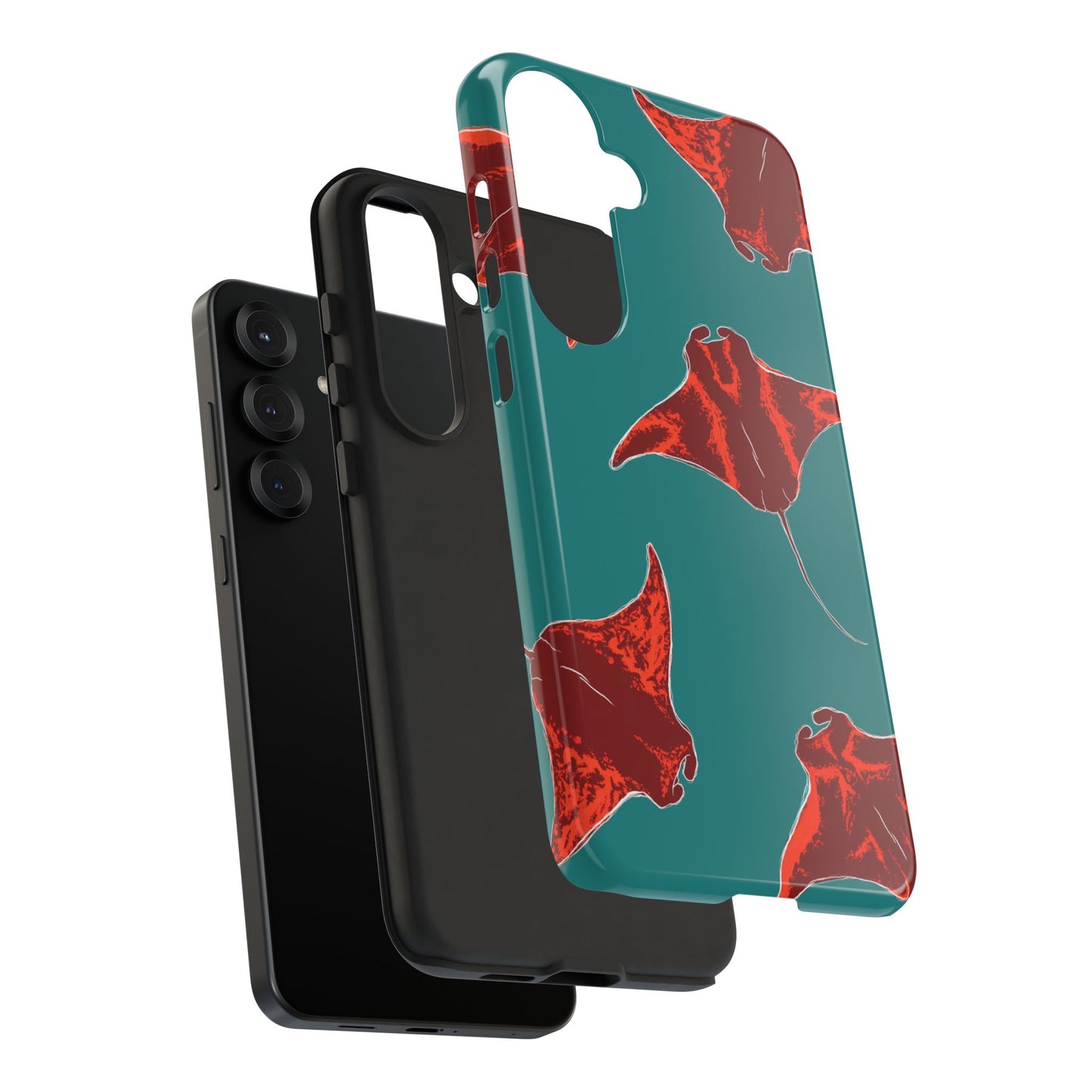 Manta Ray Phone Case, Tropical Phone Cover, Ocean Vibe Accessories, Summer Gift Idea, Marine Animal Merchandise