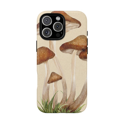 Mushroom Phone Case - Nature Lover, Eco-Friendly Gift, Cute Cell Phone Cover, Aesthetic Tech Accessory, Unique Fall Decor, Artsy Phone Cases, Cute, Gift for Her, Nature-inspired Designs, Durable Cases