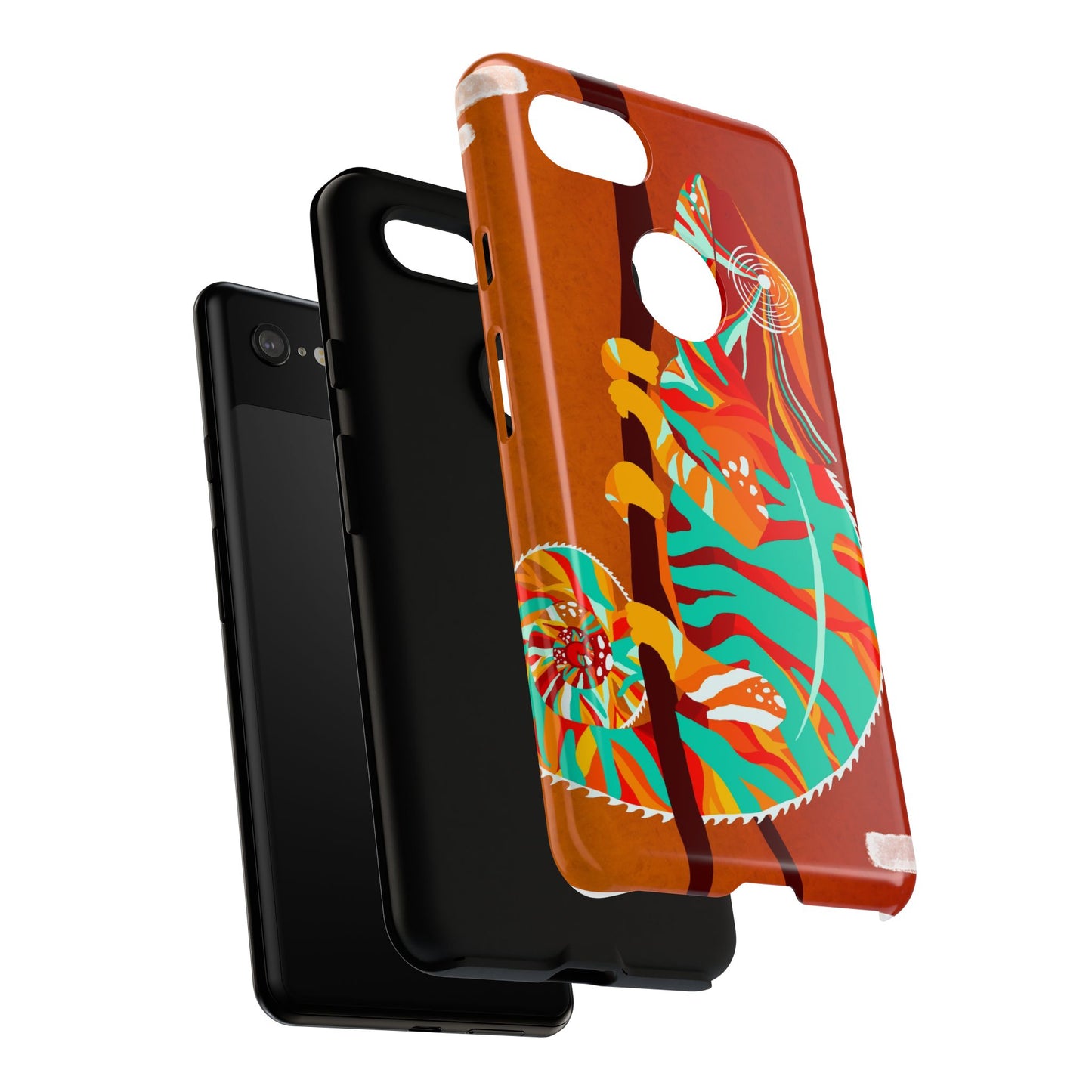 Chameleon Phone Case - Vibrant Artistic Design, Tough Cases for Animal Lovers, Unique Gift, Eco-Friendly Protection