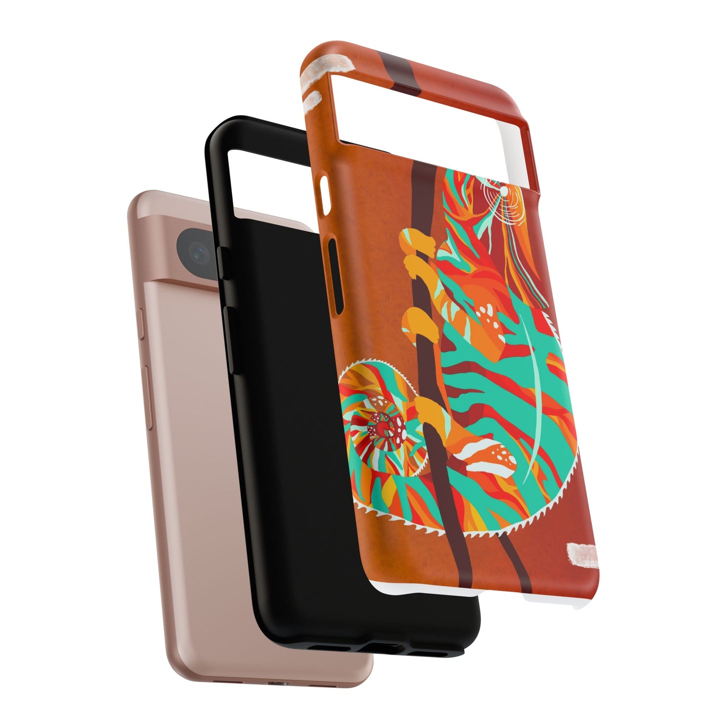 Chameleon Phone Case - Vibrant Artistic Design, Tough Cases for Animal Lovers, Unique Gift, Eco-Friendly Protection