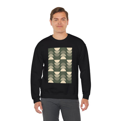 Stylish Geometric Crewneck Sweatshirt for Relaxed Vibes, Cozy Layer, Unisex Fashion Piece, Perfect Gift for Art Lovers, Casual Wear