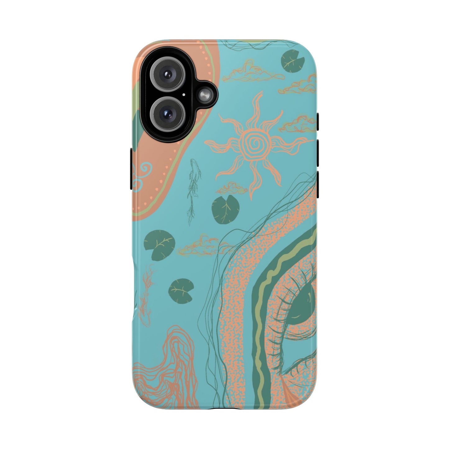 Whimsical Phone Case with Artistic Ocean Design, Floral Phone Cover, Unique Gift for Nature Lovers, Eco-Friendly Cell Accessories, [...]