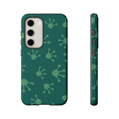 Frog Print Phone Case, Nature Lover Gift, Eco-Friendly Cover, Fun Green Design, Unique Frog Accessories