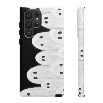 Painted Ghosts Phone Case | Ghostly Tough Phone Case for Spooky Style, Halloween Gift, Phone Cover, Ghost Theme, Unique Accessory, Spooky Season, Viral Painted Ghosts Inspired Design