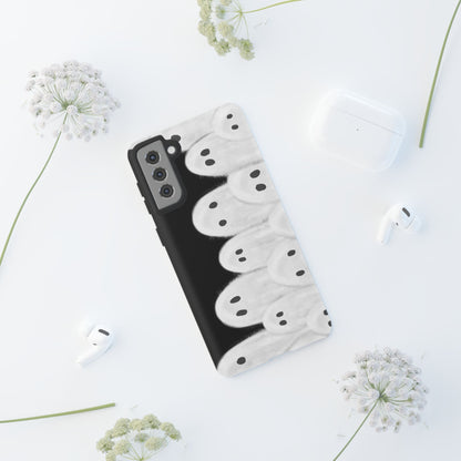 Painted Ghosts Phone Case | Ghostly Tough Phone Case for Spooky Style, Halloween Gift, Phone Cover, Ghost Theme, Unique Accessory, Spooky Season, Viral Painted Ghosts Inspired Design