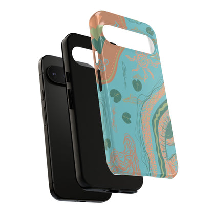 Whimsical Phone Case with Artistic Ocean Design, Floral Phone Cover, Unique Gift for Nature Lovers, Eco-Friendly Cell Accessories, [...]