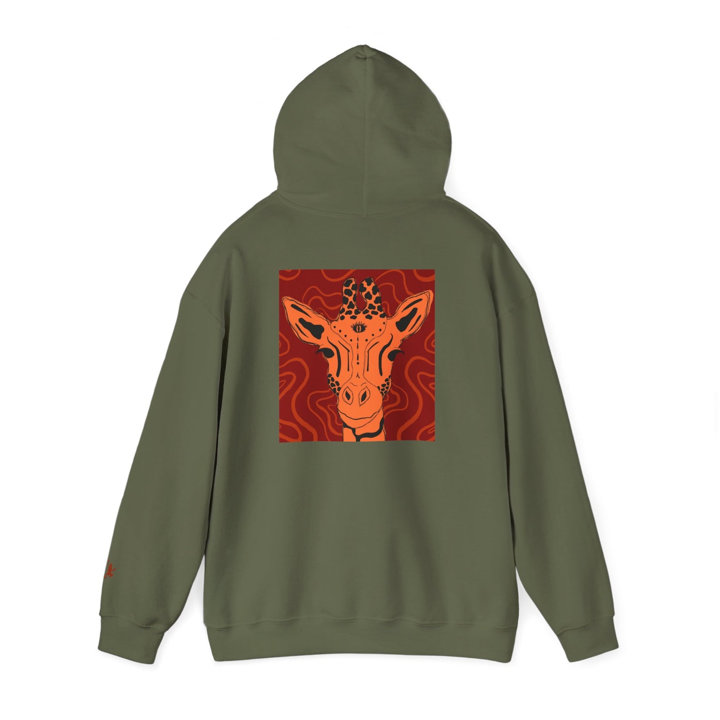 Artistic Giraffe Hoodie - Cozy Unisex Sweatshirt for Animal Lovers, Unique Gift for Birthdays, Holidays, & Casual Wear
