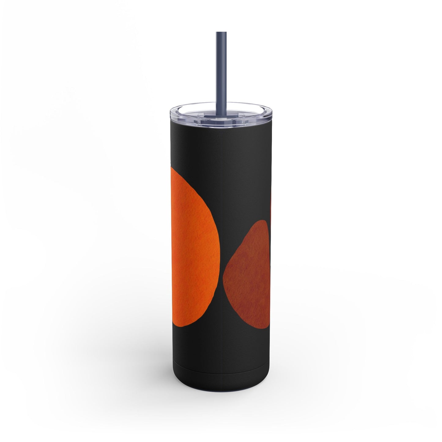 Modern Abstract Skinny Tumbler with Straws, Trendy Drinkware for Stylish Hydration, Ideal for Gifts, Home, and Parties