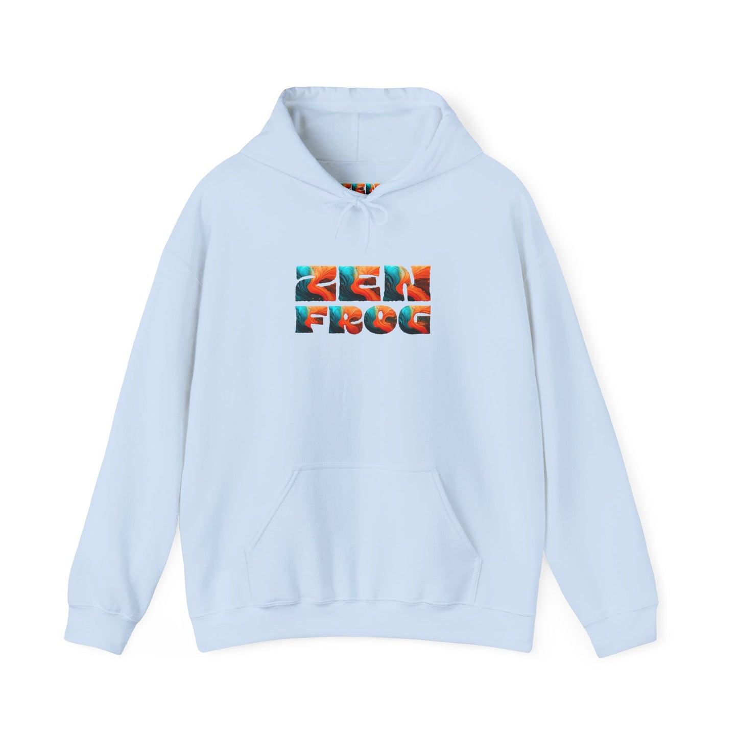 Zen Frog & Moon Unisex Hoodie, Cozy Sweatshirt for Relaxation, Gifts for Nature Lovers, Festival Wear, Everyday Comfort
