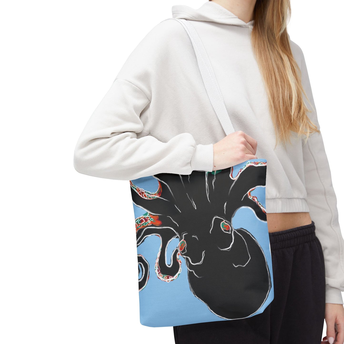 Octopus Tote Bag, Ocean Lover Gift, Reusable Shopping Bag, Beach Accessory, Eco-Friendly Bag, Grocery Tote