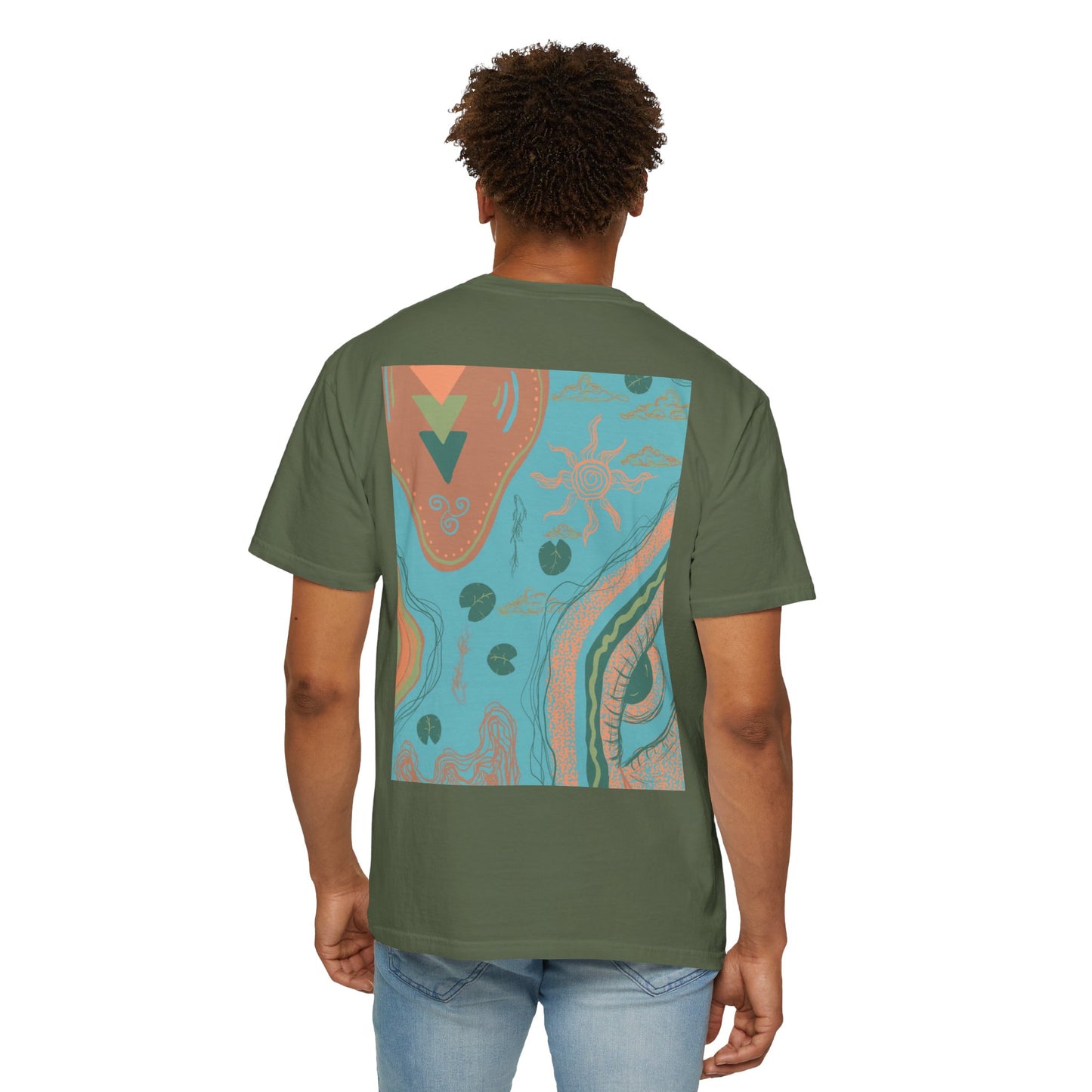 Vibrant Unisex Graphic T-shirt, Bohemian Tee, Casual Wear, Gift for Friends, Festival Apparel, Summer Style, Unique Design