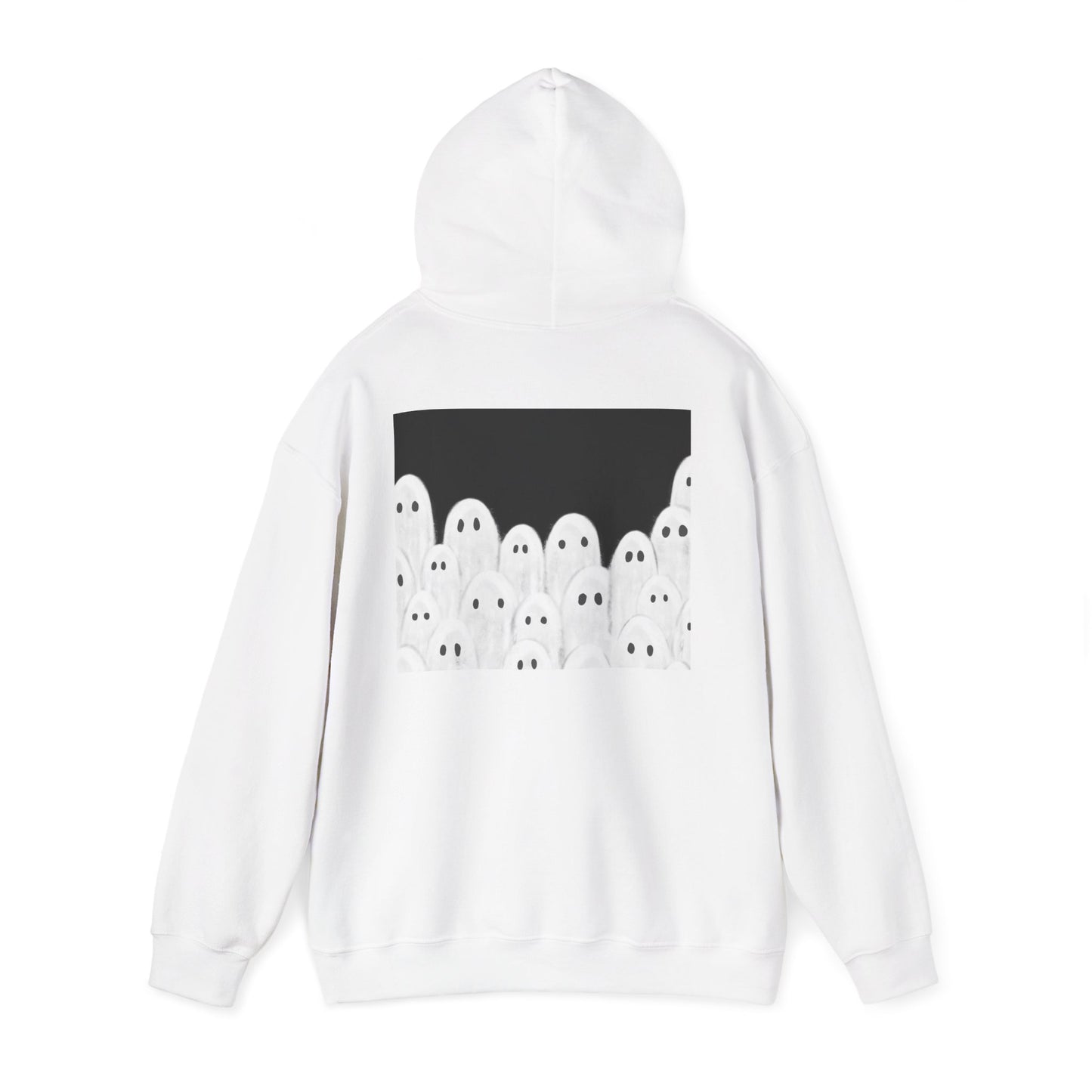 Painted Ghosts Pullover | Halloween Ghost Hoodie, Unisex Boo Sweatshirt, Spooky Gift for Fall, Cozy Halloween Apparel, Ghost Lover Hoodie, Perfect for Spooky Season