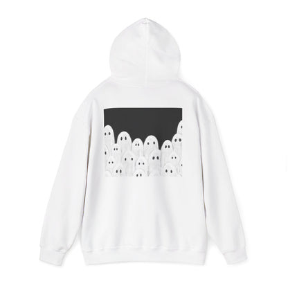 Painted Ghosts Pullover | Halloween Ghost Hoodie, Unisex Boo Sweatshirt, Spooky Gift for Fall, Cozy Halloween Apparel, Ghost Lover Hoodie, Perfect for Spooky Season