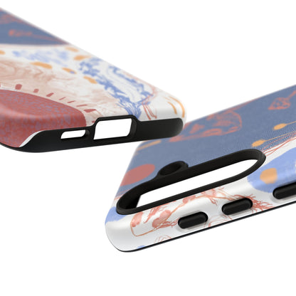 Artistic Phone Case with Abstract Design, Tough Phone Case, Unique Gift, Trendy Accessories, Modern Art Case, Stylish Tech Gear