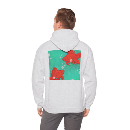 Colorful Goldfish Hoodie, Unisex Sweatshirt, Cozy Everyday Wear, Perfect for Gifts, Fun Fashion for Animal Lovers, Vibrant Pullover