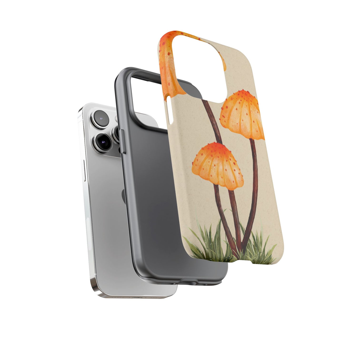 Mushroom Phone Case, Tough Cases for Nature Lovers, Unique Phone Covers, Gifts for Eco Enthusiasts, Fun Protective Cases