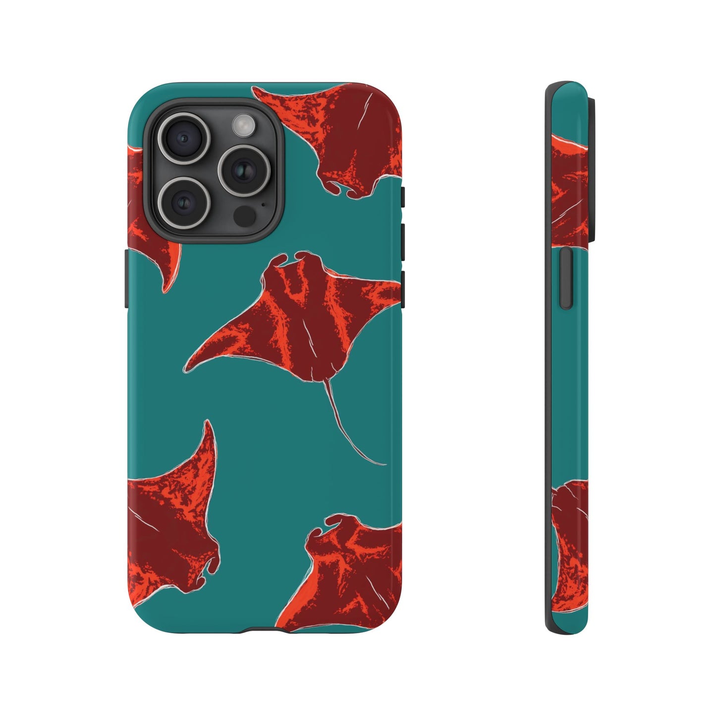 Manta Ray Phone Case, Tropical Phone Cover, Ocean Vibe Accessories, Summer Gift Idea, Marine Animal Merchandise