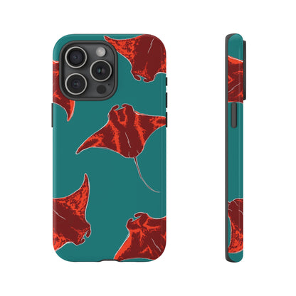 Manta Ray Phone Case, Tropical Phone Cover, Ocean Vibe Accessories, Summer Gift Idea, Marine Animal Merchandise