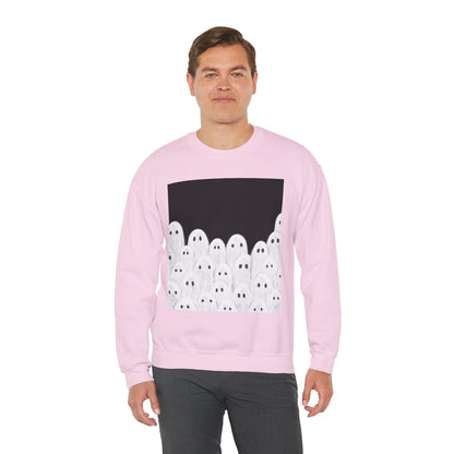Painted Ghosts Crewneck | Cozy Sweatshirt, Perfect for Halloween, Fall, and Spooky Season