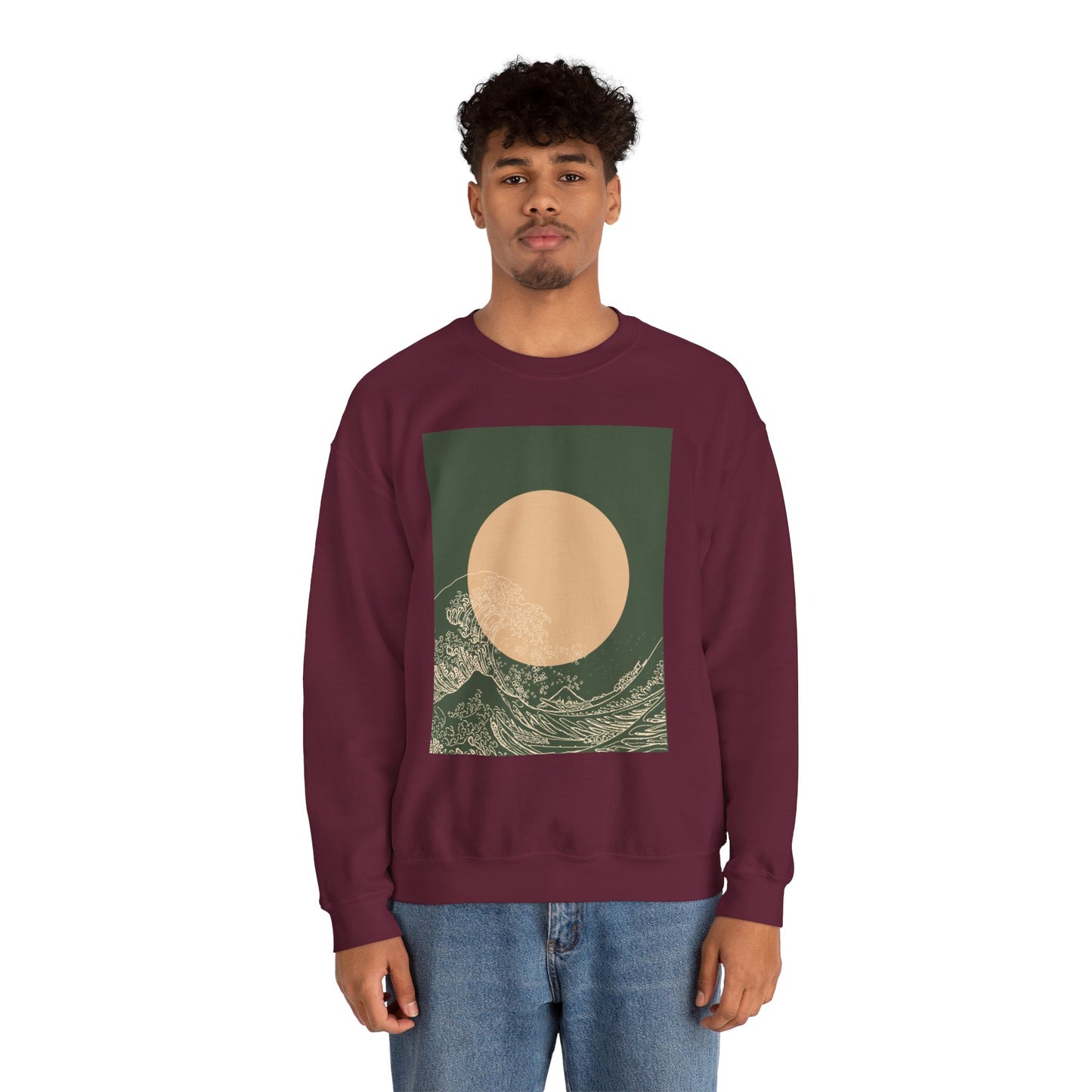 Nature-Inspired Unisex Crewneck Sweatshirt, Cozy Casual Wear, Gift for Outdoor Lovers, Perfect for Fall and Winter