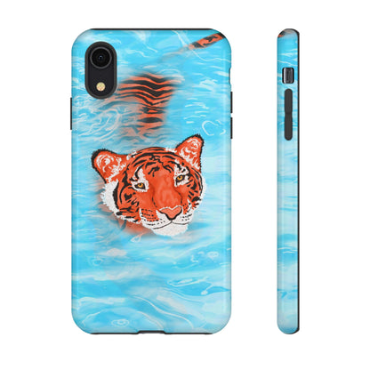 Vibrant Tiger Phone Case, Wildlife Lover Gift, Phone Accessories, Animal Print Case, Summer Vibe, Cool Phone Cover