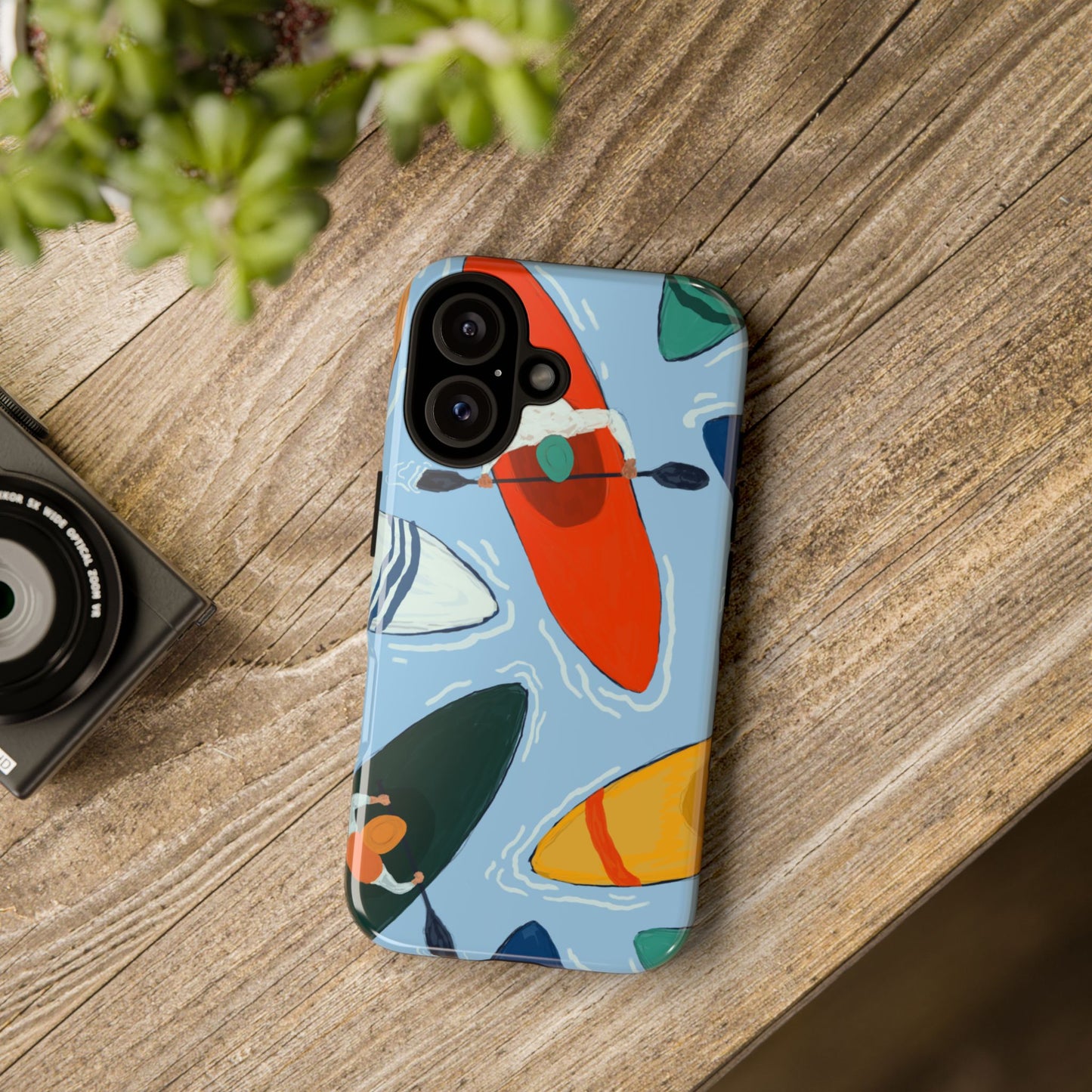 Kayak Phone Case - Tough Cases for Outdoor Enthusiasts, Birthday Gifts, Adventure Gear, Kayaking Accessories, Nature Lover Decor, Artsy Phone Cases
