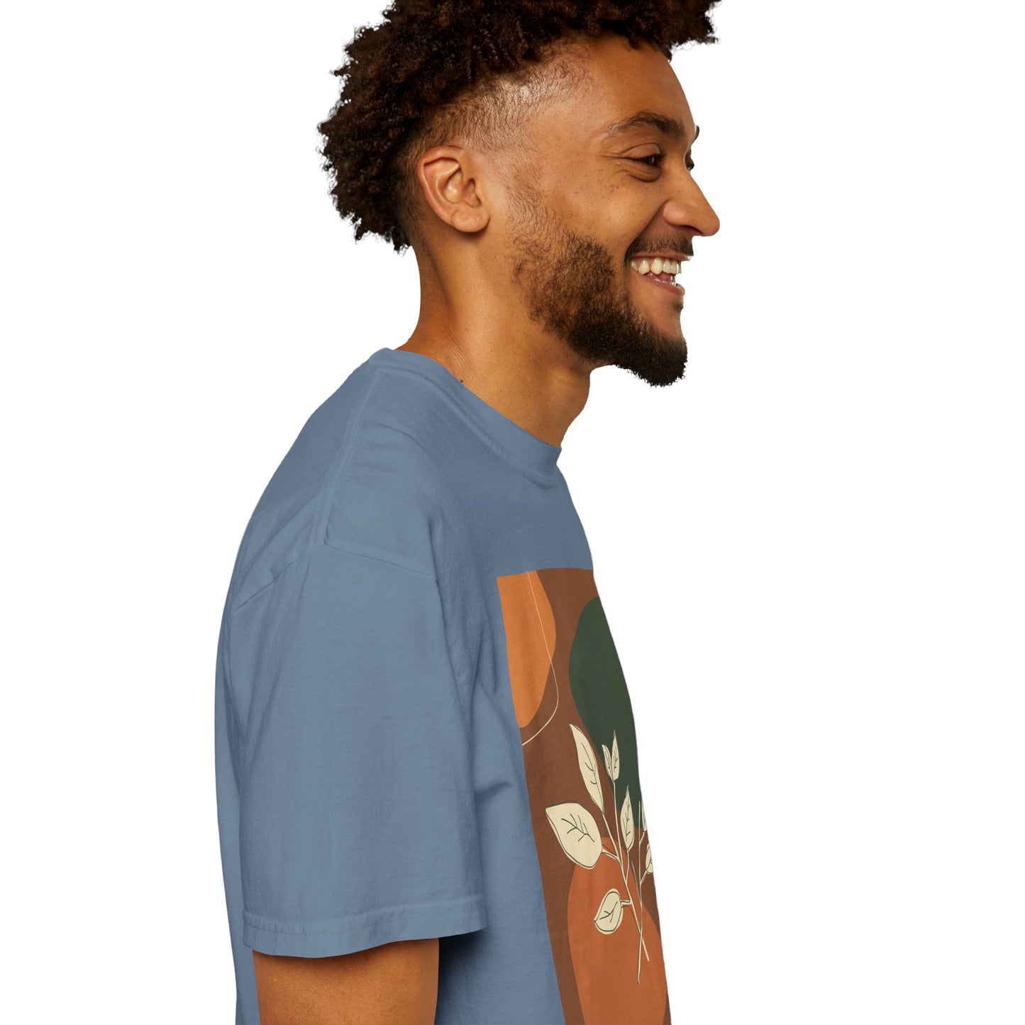 Boho Leafy T-Shirt, Unisex Short Sleeve Tee, Casual Wear, Earthy Aesthetic, Gifts for Nature Lovers, Comfortable Everyday Style