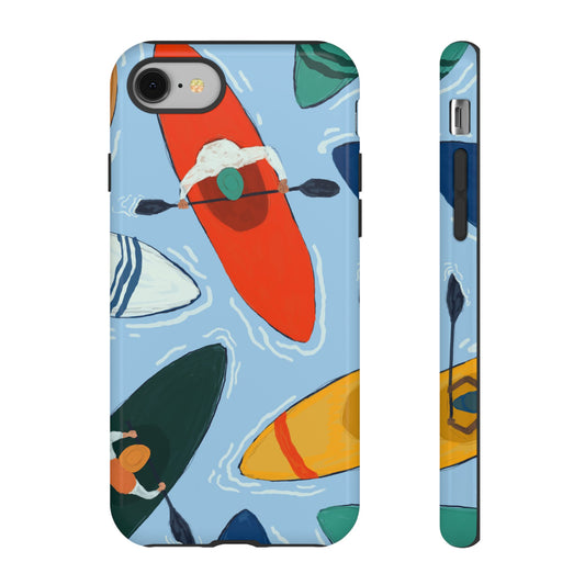 Kayak Phone Case - Tough Cases for Outdoor Enthusiasts, Birthday Gifts, Adventure Gear, Kayaking Accessories, Nature Lover Decor, Artsy Phone Cases