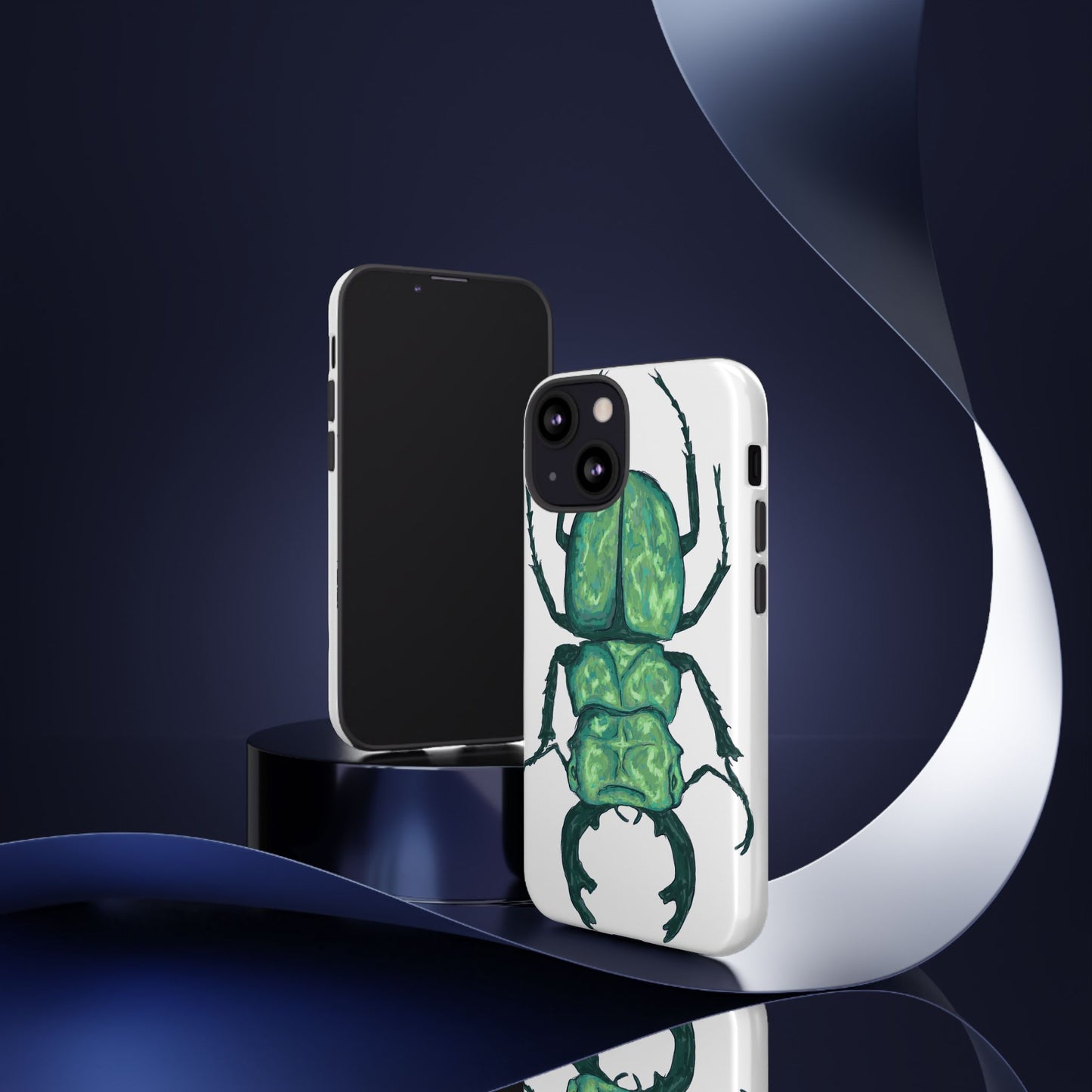 Green Beetle Phone Case - Tough Cases, Insect Lover Gift, Nature Lover Accessory, Unique Phone Cover, Eco-Friendly Design