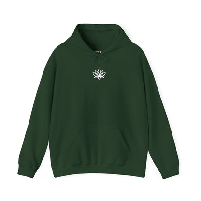 Lotus Flower Unisex Hoodie: Cozy Sweatshirt, Gift for Yoga Lovers, Meditation Apparel, Casual Streetwear, Nature-Inspired Wear, Artsy Collage, Cool Crewnecks