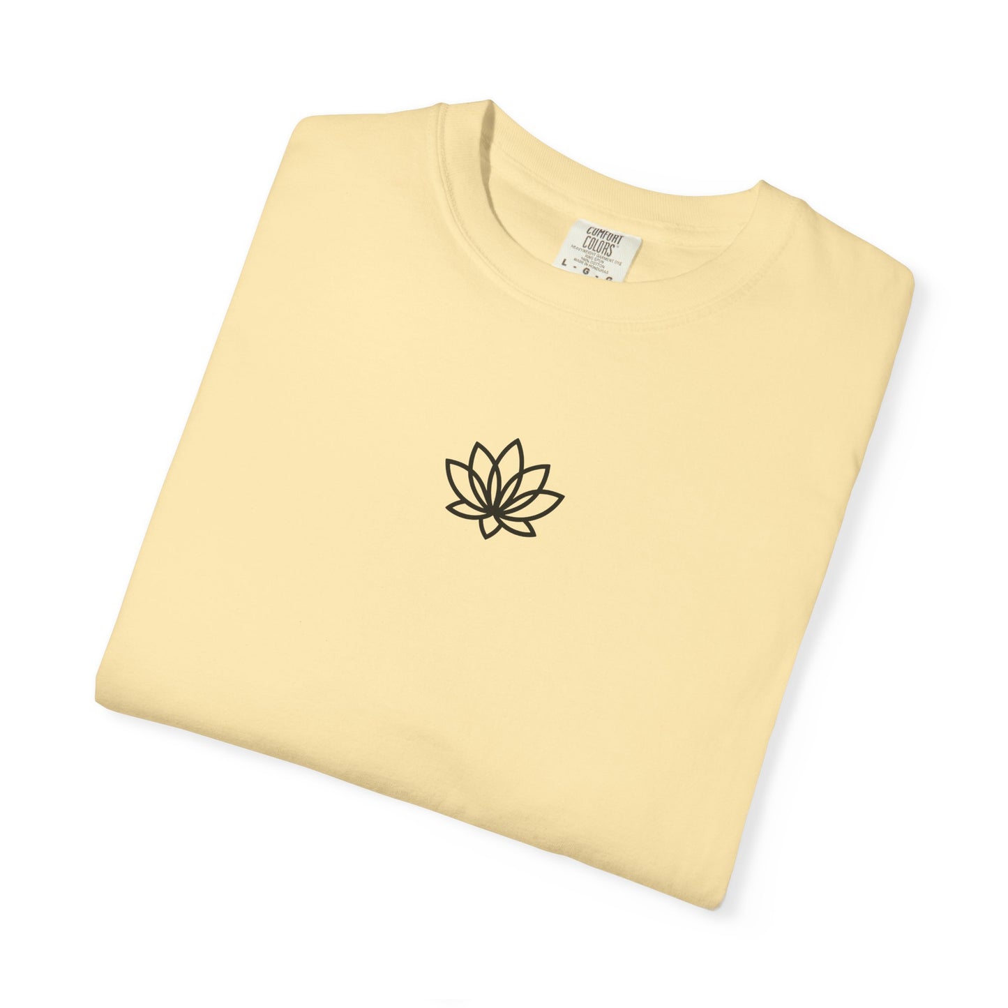 Lotus Bloom Unisex T-shirt, Soft Cotton Tee, Spiritual Gift, Meditation Wear, Casual Daily Outfit, Nature Lover Apparel