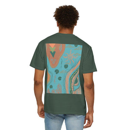 Vibrant Unisex Graphic T-shirt, Bohemian Tee, Casual Wear, Gift for Friends, Festival Apparel, Summer Style, Unique Design