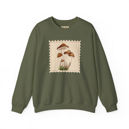 Mushroom Vibes Unisex Crewneck Sweatshirt - Cozy Fashion, Nature Lover Gift, Fall Outfit, Eco-Friendly Style, Perfect for Autumn, Artsy Sweatshirts, Premium, Nature-inspired Crewnecks