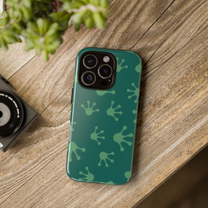 Frog Print Phone Case, Nature Lover Gift, Eco-Friendly Cover, Fun Green Design, Unique Frog Accessories