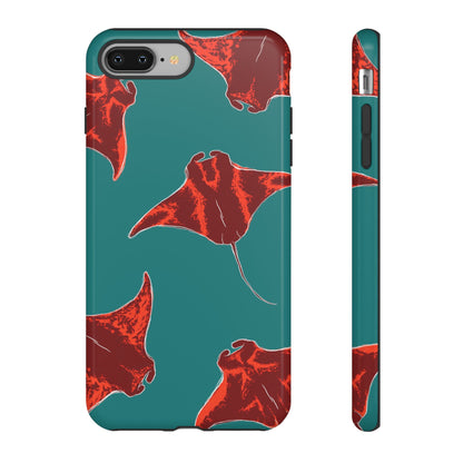 Manta Ray Phone Case, Tropical Phone Cover, Ocean Vibe Accessories, Summer Gift Idea, Marine Animal Merchandise