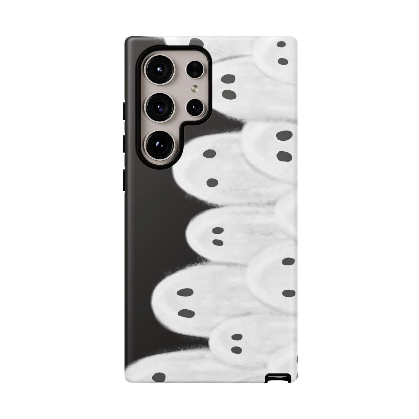 Painted Ghosts Phone Case | Ghostly Tough Phone Case for Spooky Style, Halloween Gift, Phone Cover, Ghost Theme, Unique Accessory, Spooky Season, Viral Painted Ghosts Inspired Design