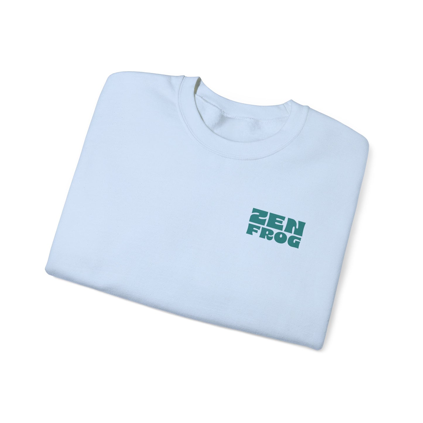 Zen Frog Crewneck Sweatshirt - Relaxed Vibe, Unisex Sweatshirt, Perfect for Cozy Days, Gift for Meditation Lovers, Casual Fashion