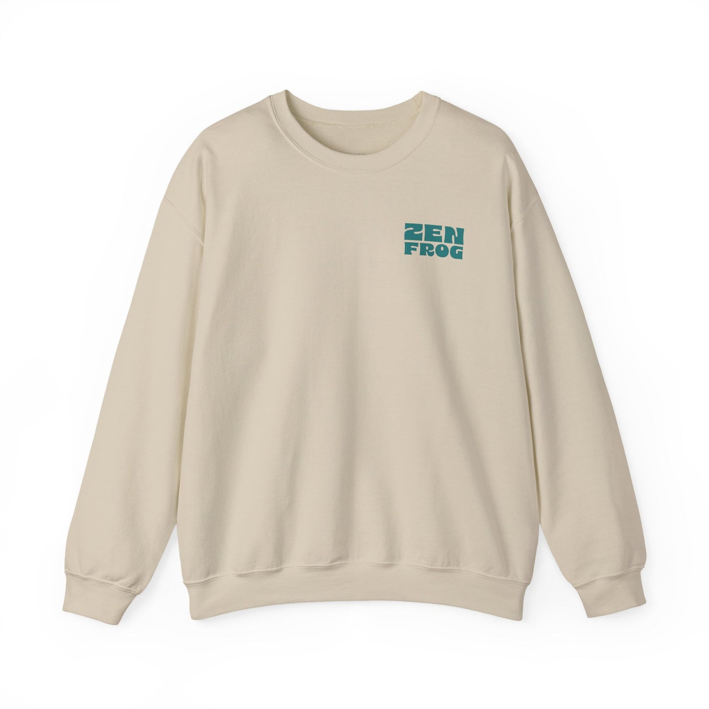 Zen Frog Crewneck Sweatshirt - Relaxed Vibe, Unisex Sweatshirt, Perfect for Cozy Days, Gift for Meditation Lovers, Casual Fashion