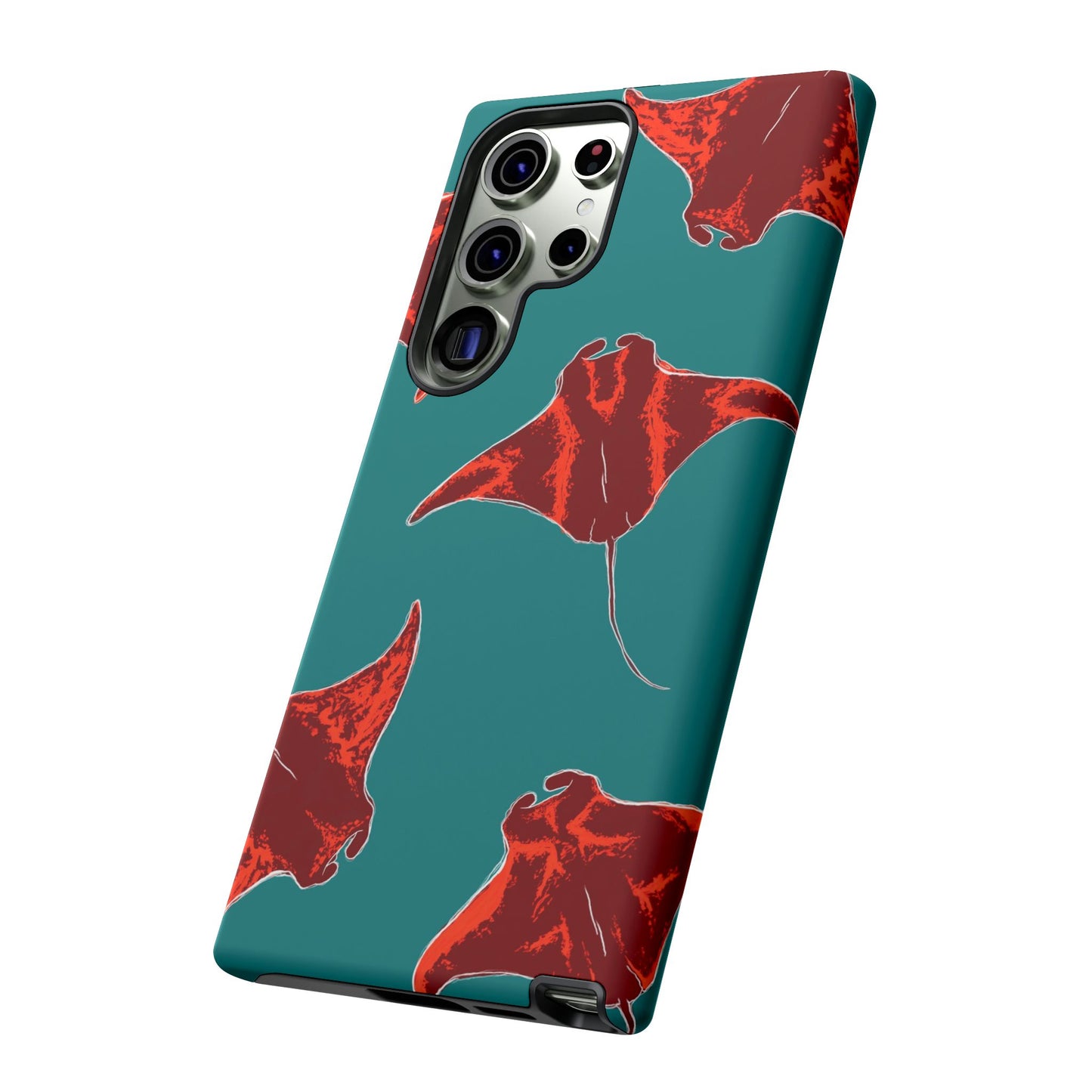 Manta Ray Phone Case, Tropical Phone Cover, Ocean Vibe Accessories, Summer Gift Idea, Marine Animal Merchandise
