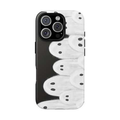 Painted Ghosts Phone Case | Ghostly Tough Phone Case for Spooky Style, Halloween Gift, Phone Cover, Ghost Theme, Unique Accessory, Spooky Season, Viral Painted Ghosts Inspired Design