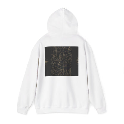 Lotus Design Hooded Sweatshirt, Unisex Hoodie, Cozy Fashion, Yoga Gift, Spiritual Apparel, Meditation Wear, Gift for Him, Gift for Her, Fall Crewneck, Autumn Vibes
