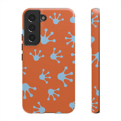 Frog Print Phone Case - Tough Cases, Orange Frog Design, Unique Gift, Fun Accessories, Vibrant Phone Cases, Cool Cases